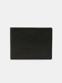 Spykar Black Leather Belt & Wallet Combo