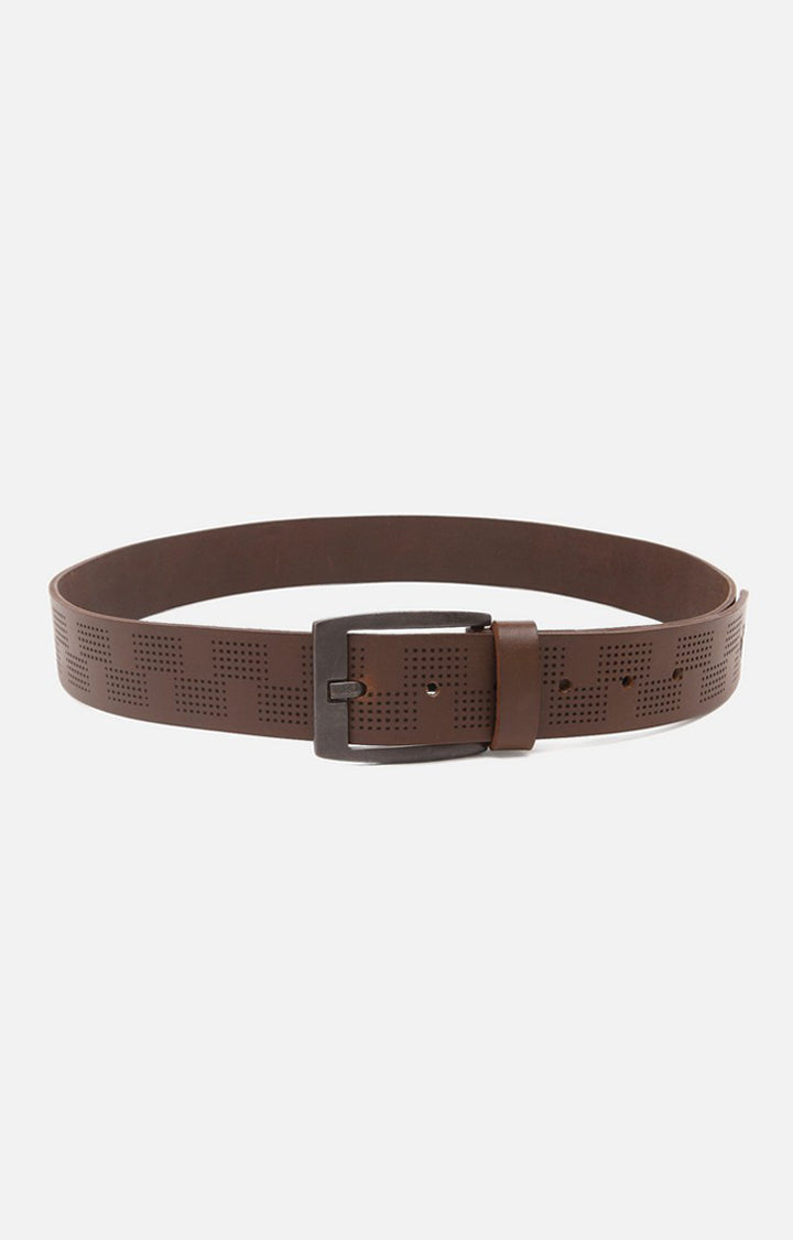 Spykar Men Brown Genuine Leather Belt