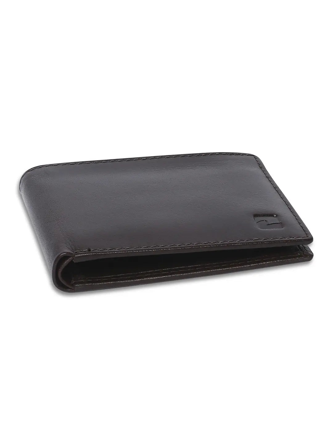 Spykar Men Brown Leather Bi-Fold Wallet