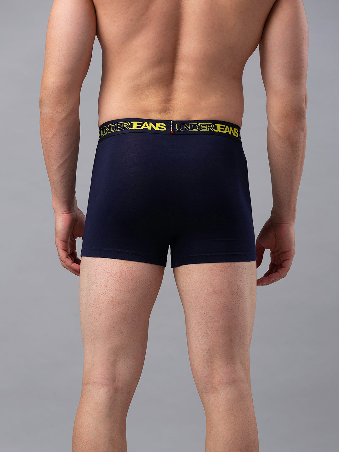Underjeans By Spykar Men Premium Navy Cotton Blend Trunk