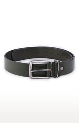 Spykar Men Olive Genuine Leather Belt
