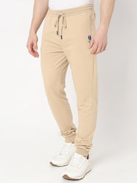 Underjeans by Spykar Men Premium Knitted Beige Trackpant