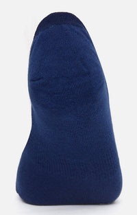 Men Premium Navy No Show Single Pair Of Socks- Underjeans By Spykar