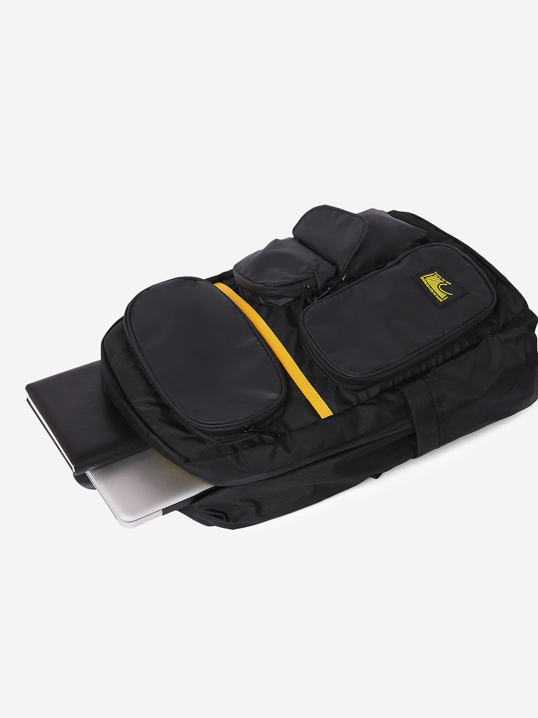 Spykar Black Casual Traveler Backpacks