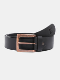Spykar Men Black Leather Belt