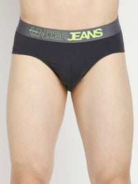 Men Premium Maroon & Dark Grey Cotton Blend Brief - Pack Of 2- Underjeans By Spykar