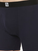 Navy Cotton Trunk For Men Premium (Pack Of 2)- Underjeans By Spykar
