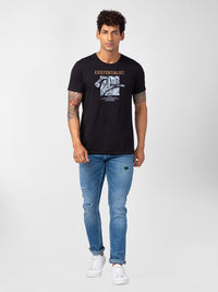 Spykar Men Mid Blue Cotton Slim Fit Narrow Length Jeans (Skinny)