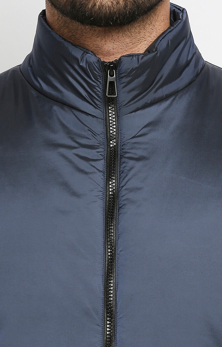 Spykar Blue Polyester Casual Jacket for Men