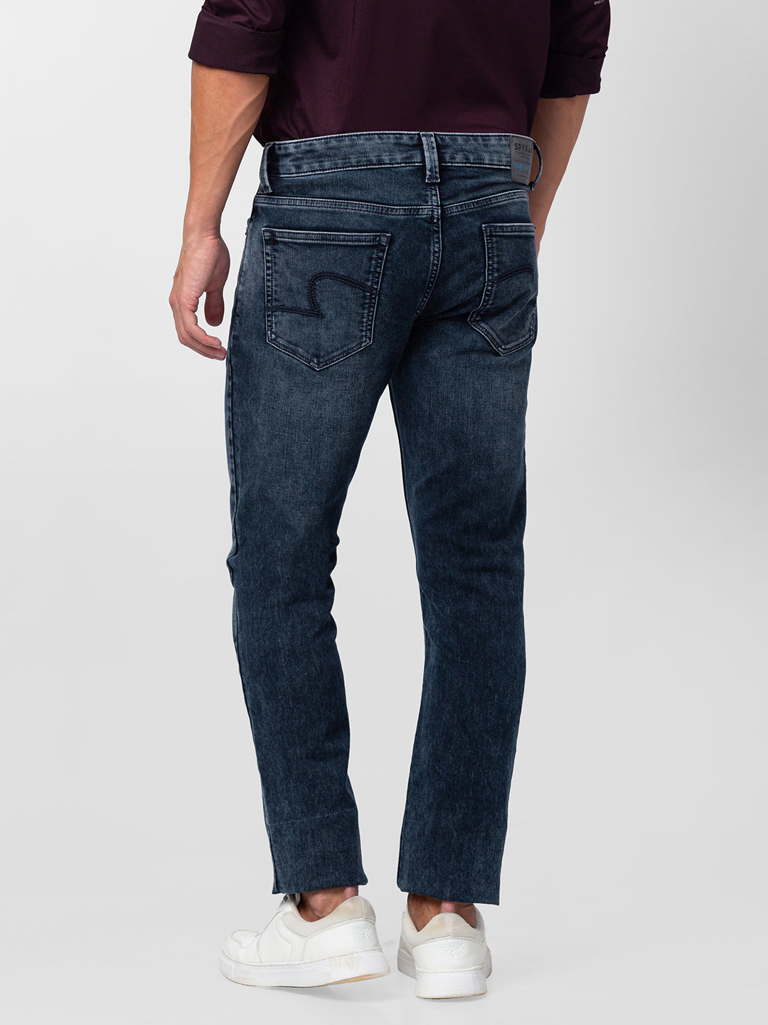 Spykar Men Dark Blue Cotton Comfort Fit Regular Length Jeans (Ricardo )