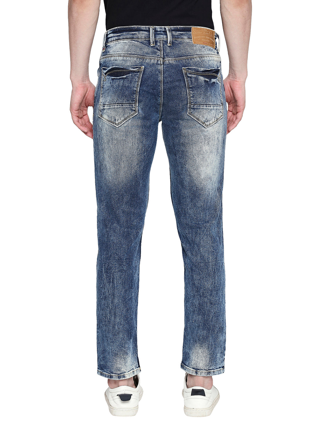 Spykar Men Blue Cotton Skinny Fit Jeans (Skinny)