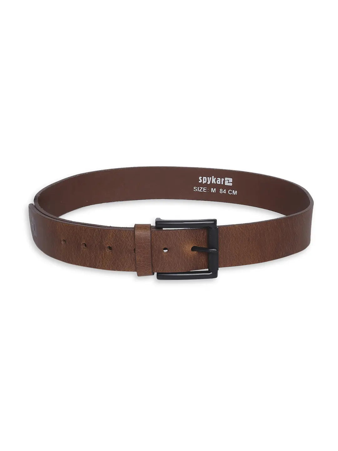 Spykar Men Tan Leather Belt