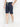 Men Premium Navy Cotton Blend Shorts - Underjeans By Spykar