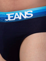 Men Premium Cotton Blend Navy-Blue Brief- Underjeans By Spykar