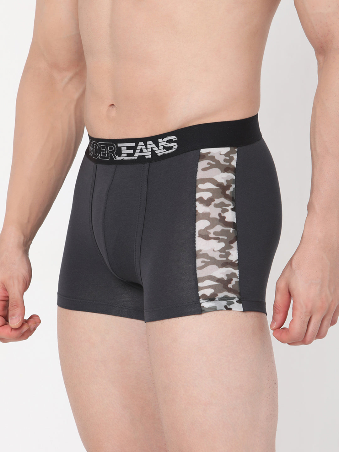 Underjeans By Spykar Men Premium Grey Cotton Blend Trunk