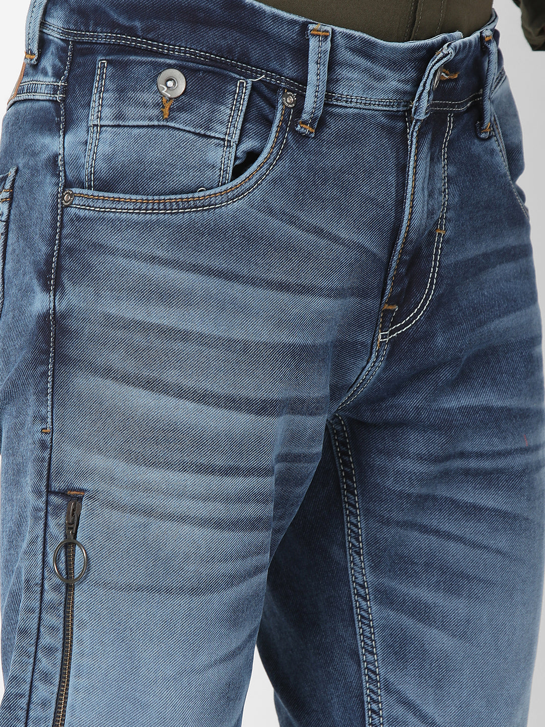 Spykar Blue Slim Fit Jeans For Mens