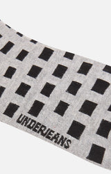 Men Premium Grey Black Ankle Length (Non Terry) Single Pair Of Socks- Underjeans By Spykar
