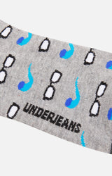 Men Premium Grey Ankle Length (Non Terry) Single Pair Of Socks- Underjeans By Spykar