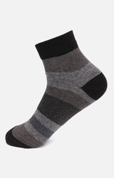 Men Premium Anthra Ankle Length (Non Terry) Single Pair Of Socks- Underjeans By Spykar