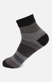 Men Premium Anthra Ankle Length (Non Terry) Single Pair Of Socks- Underjeans By Spykar