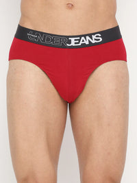 Men Premium Assorted Cotton Blend Brief Pack Of 2- Underjeans By Spykar