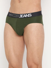 Men Premium Assorted Cotton Blend Brief Pack Of 2- Underjeans By Spykar