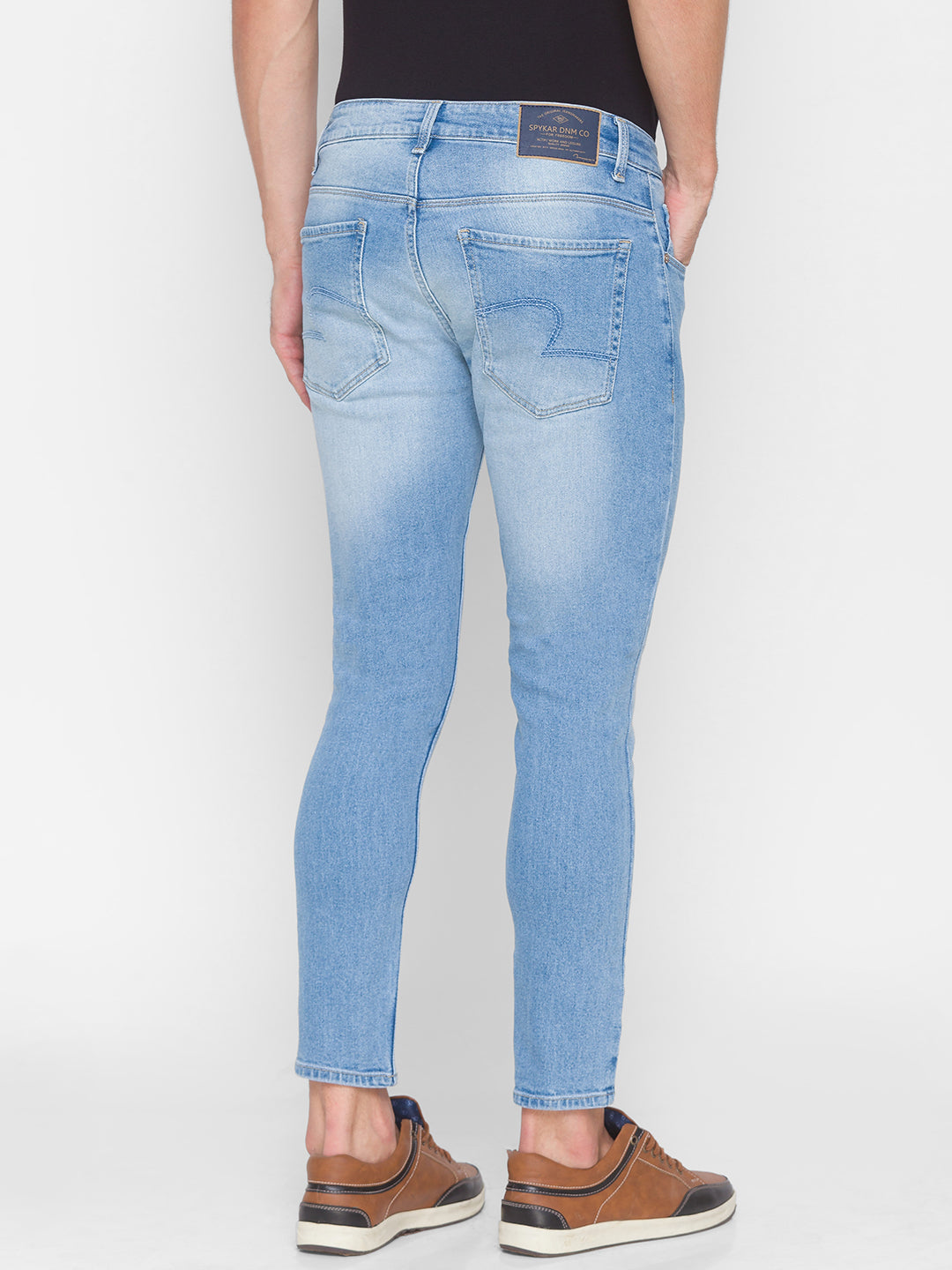 Spykar Men Blue Cotton Slim Fit Tapered Length Jeans (Kano)