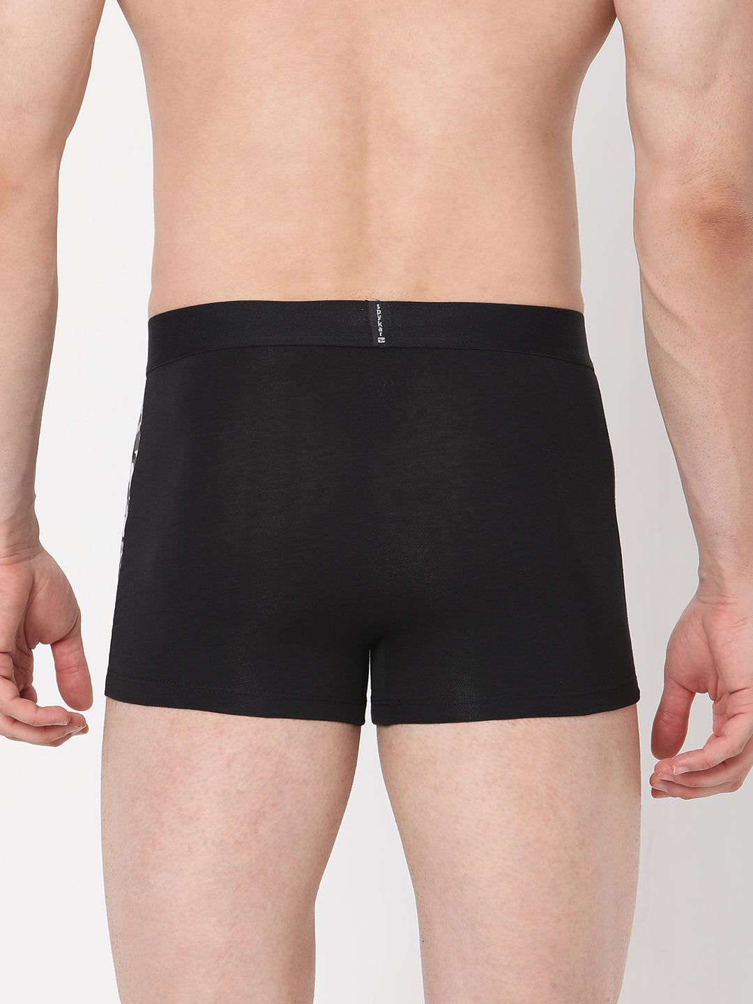 Underjeans By Spykar Men Premium Black Cotton Blend Trunk