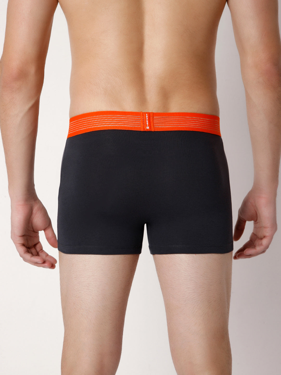 Men Premium Darkgrey Cotton Blend Trunk- Underjeans By Spykar
