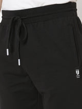 Underjeans by Spykar Men Premium Knitted Black Shorts