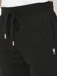 Underjeans by Spykar Men Premium Knitted Black Shorts