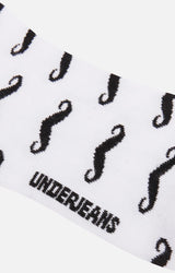 Men Premium White Ankle Length (Non Terry) Single Pair Of Socks- Underjeans By Spykar