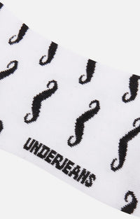 Men Premium White Ankle Length (Non Terry) Single Pair Of Socks- Underjeans By Spykar