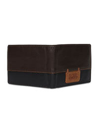 Spykar Men Brown Leather Bi-Fold Wallet