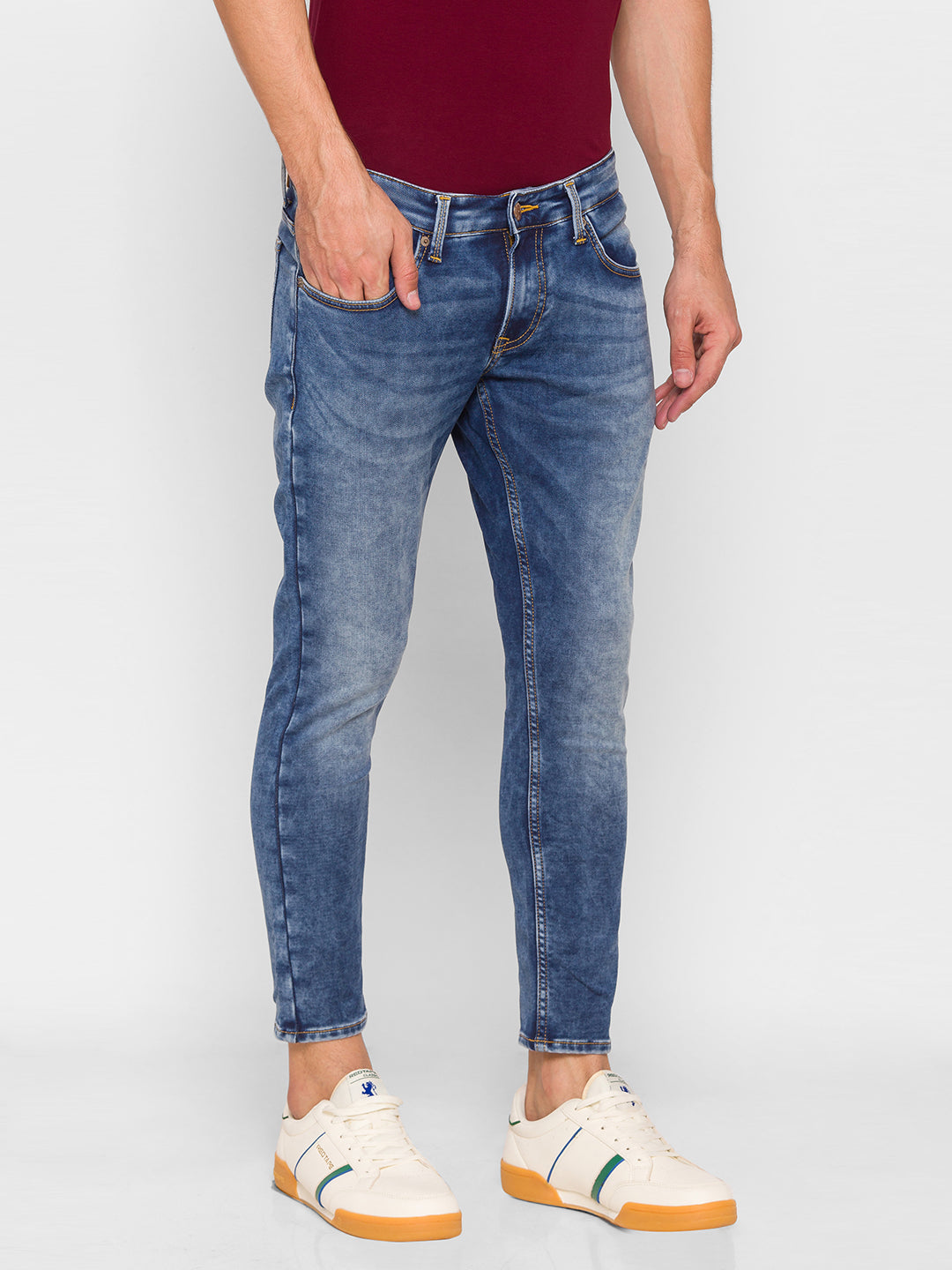 Spykar Blue Cotton Men Jeans (Kano)