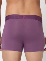 Men Premium Dull Purple Cotton Blend Trunk- Underjeans By Spykar