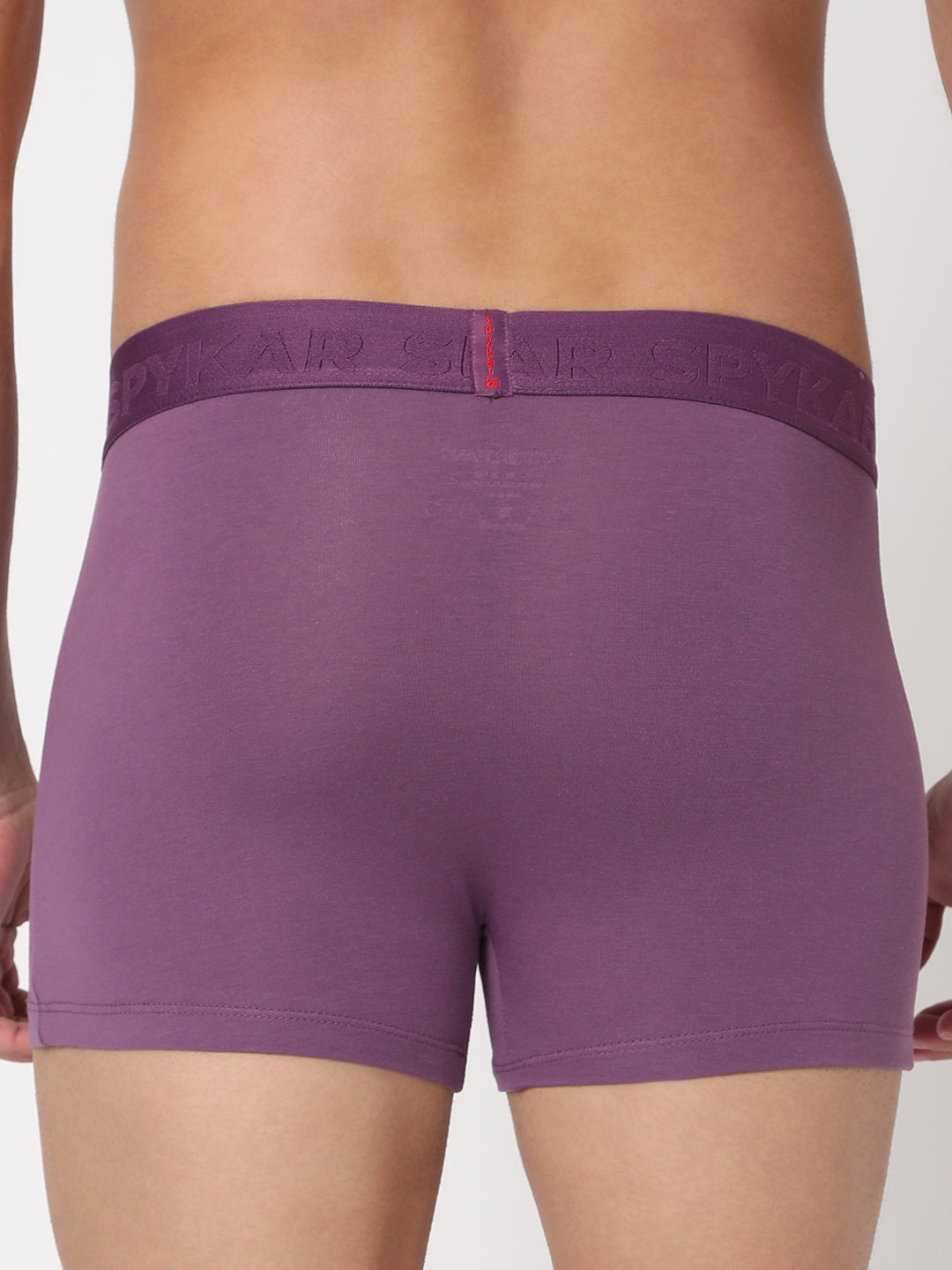 Men Premium Dull Purple Cotton Blend Trunk- Underjeans By Spykar