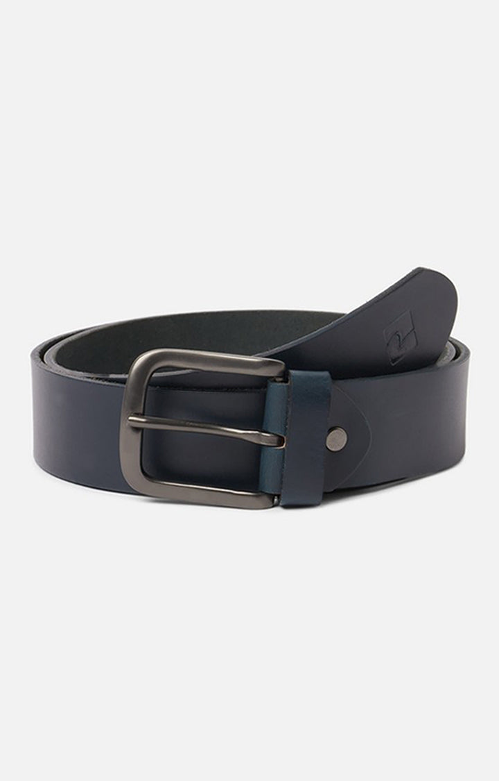 Spykar Men Blue Genuine Leather Belt