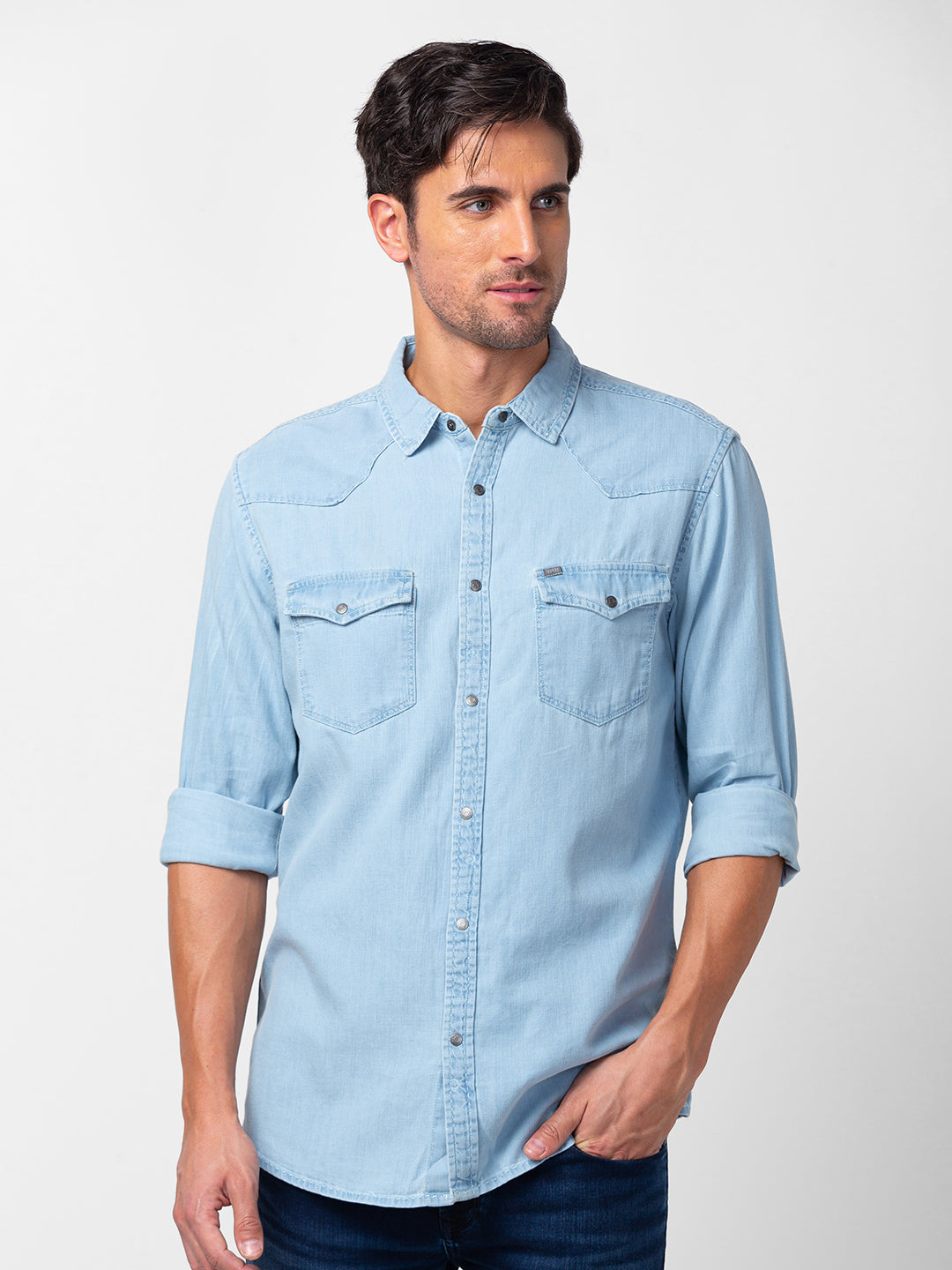 Ice blue shirt hotsell