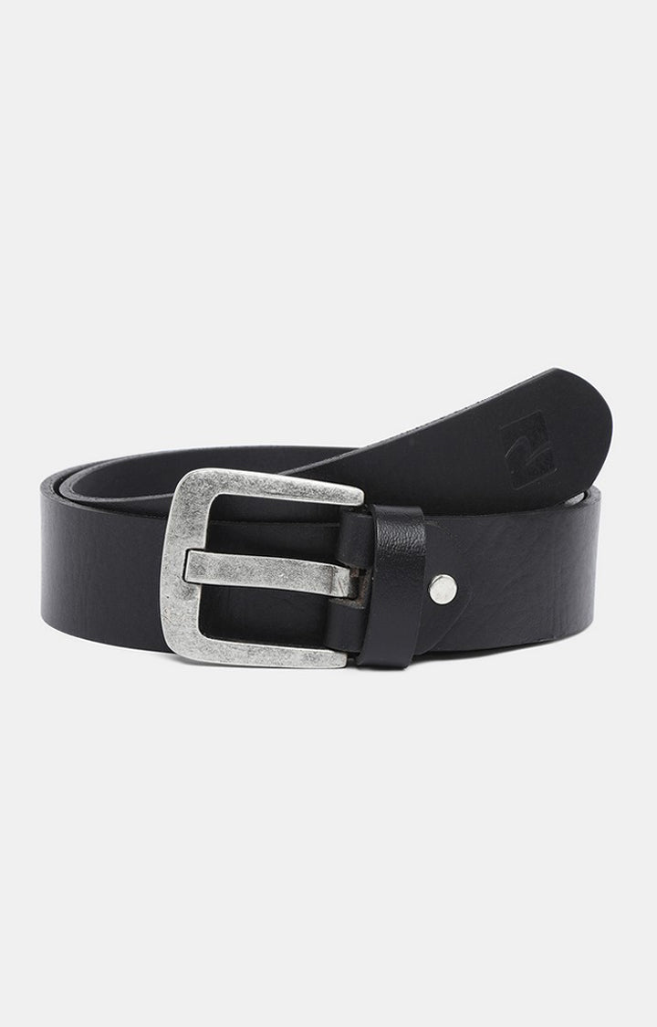 Spykar Men Leather Black Belt