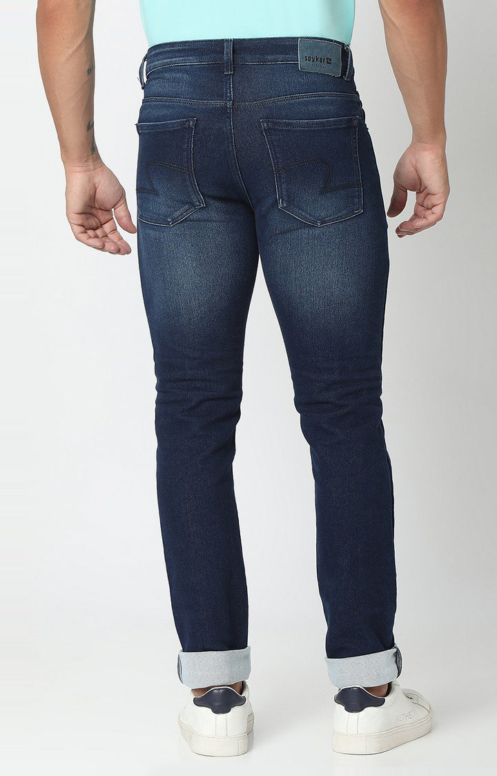 Spykar Men Blue Regular Fit Narrow Length Jeans (Rover)