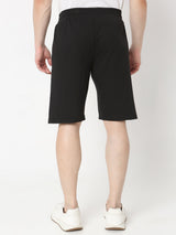 Underjeans by Spykar Men Premium Knitted Black Shorts