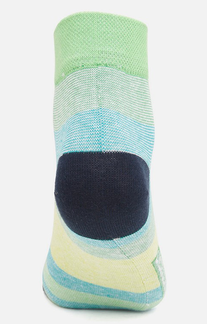Men Premium Yellow Ankle Length (Non Terry) Single Pair Of Socks- Underjeans By Spykar