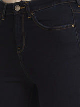 Spykar Women Dark Blue Lycra Skinny Fit Regular Length Clean Look Jeans -(Adora)