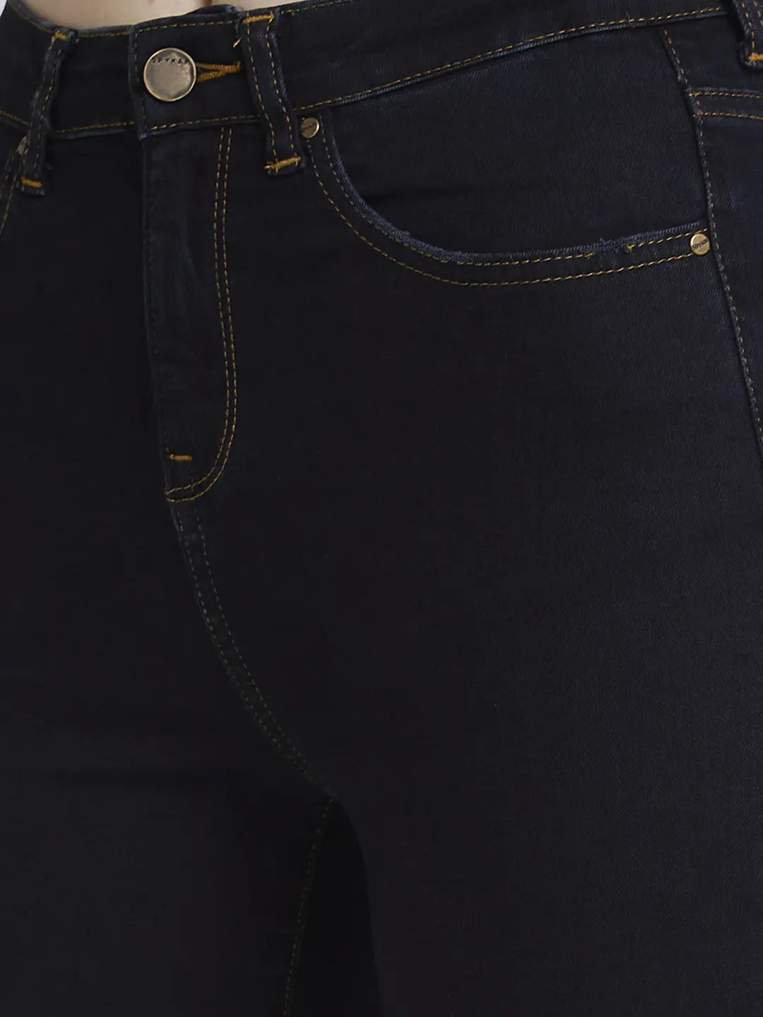 Spykar Women Dark Blue Lycra Skinny Fit Regular Length Clean Look Jeans -(Adora)