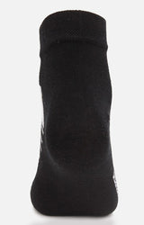 Men Premium Black Ankle Length (Non Terry) Single Pair Of Socks- Underjeans By Spykar