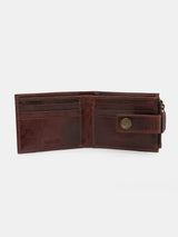 Spykar Black Leather Belt & Wallet Combo