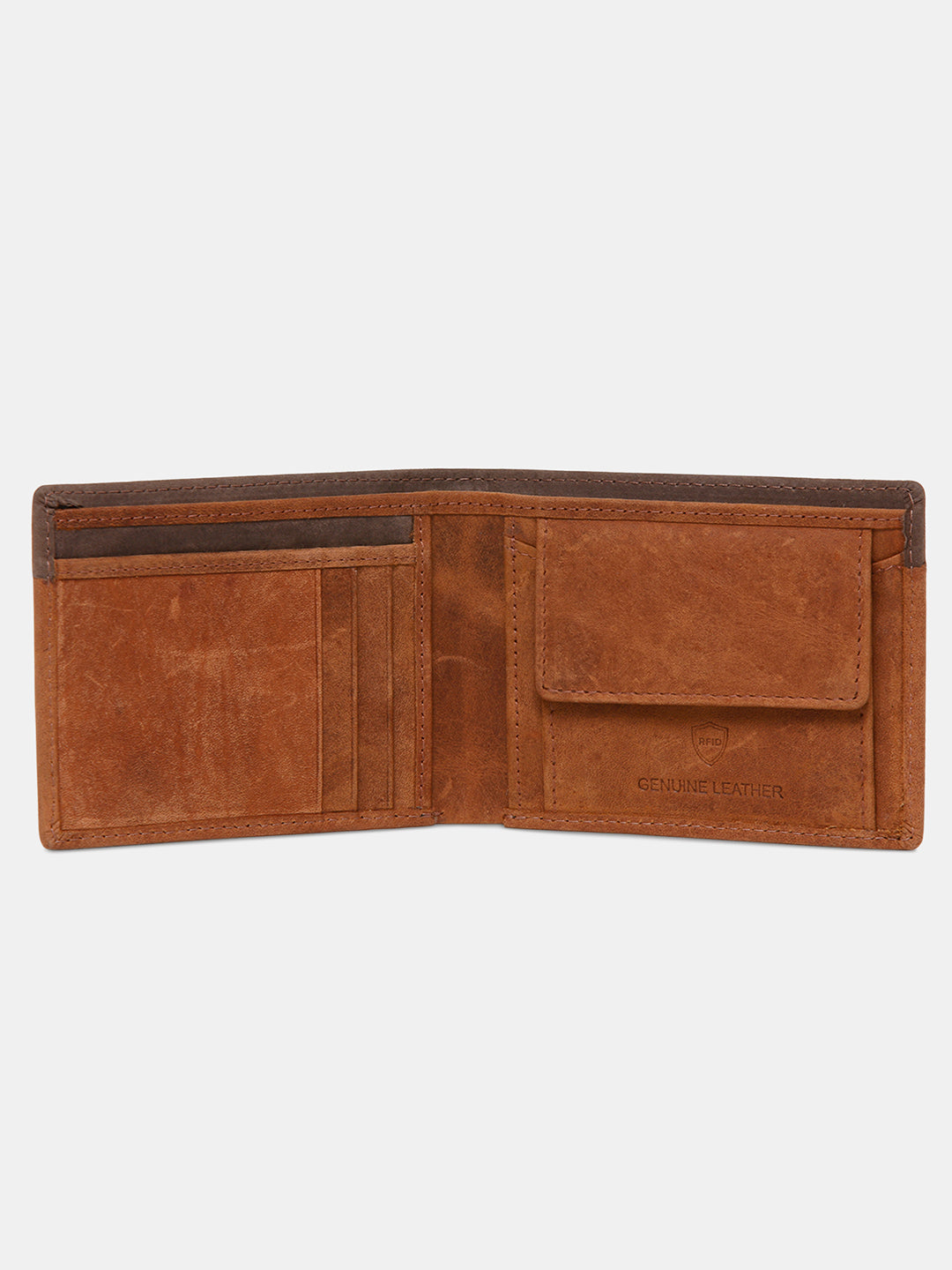 Spykar Men Brown Leather Wallet