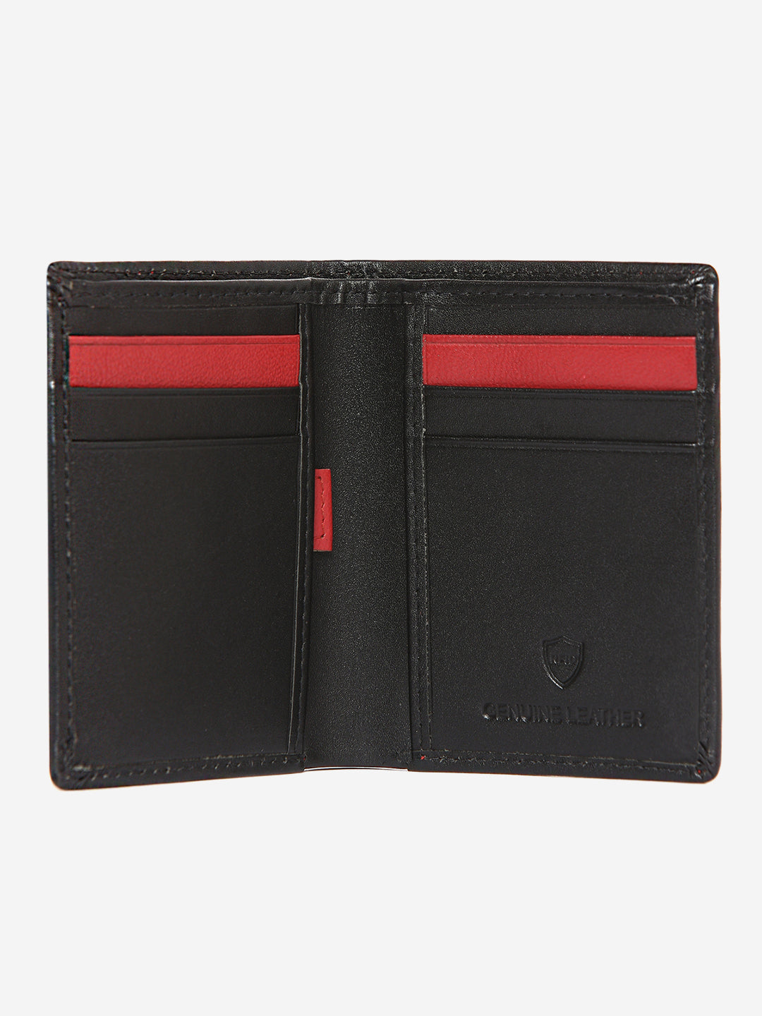 Spykar Men Black Leather Money Clip