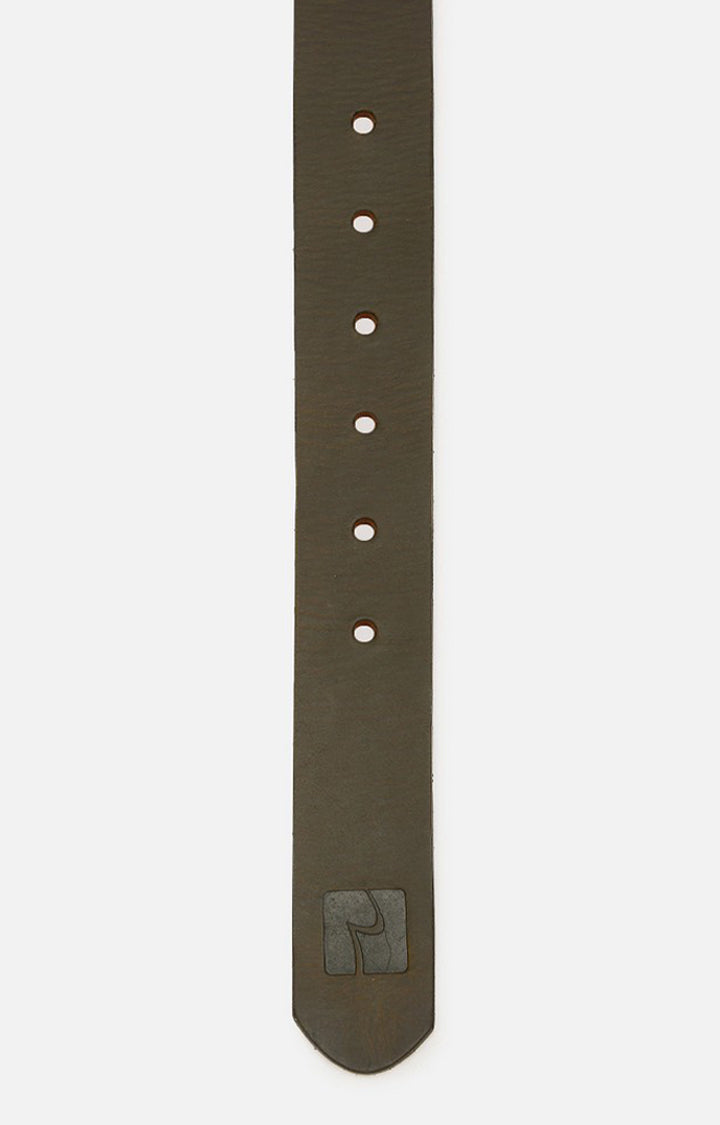 Spykar Men Leather Brown Belt